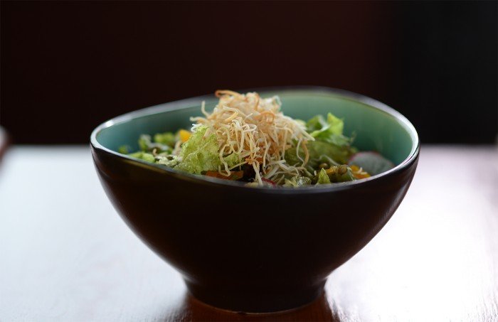 Bowl of mixed salad, Menu Shot in The Apartment
